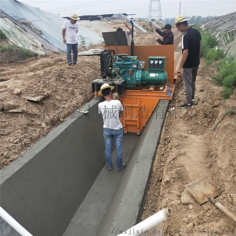 渠道成型機 小型路邊溝一次成型機 排水渠道滑模機