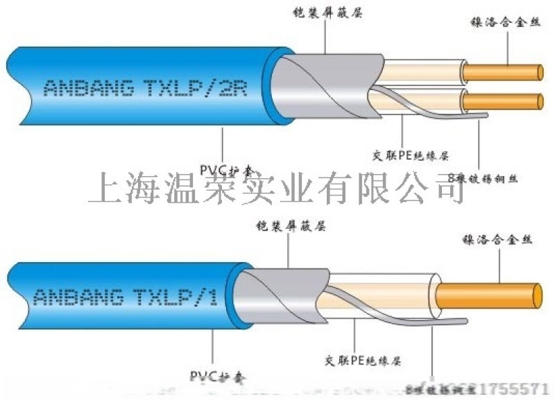 上海藍為電熱膜發熱電纜廠家直銷